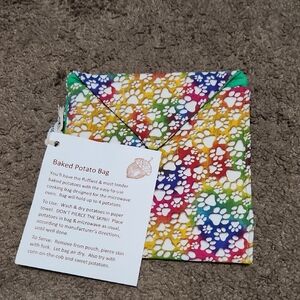 Narure Esplace Colorfu Dog Print Baked Potato Vegetable Bag
